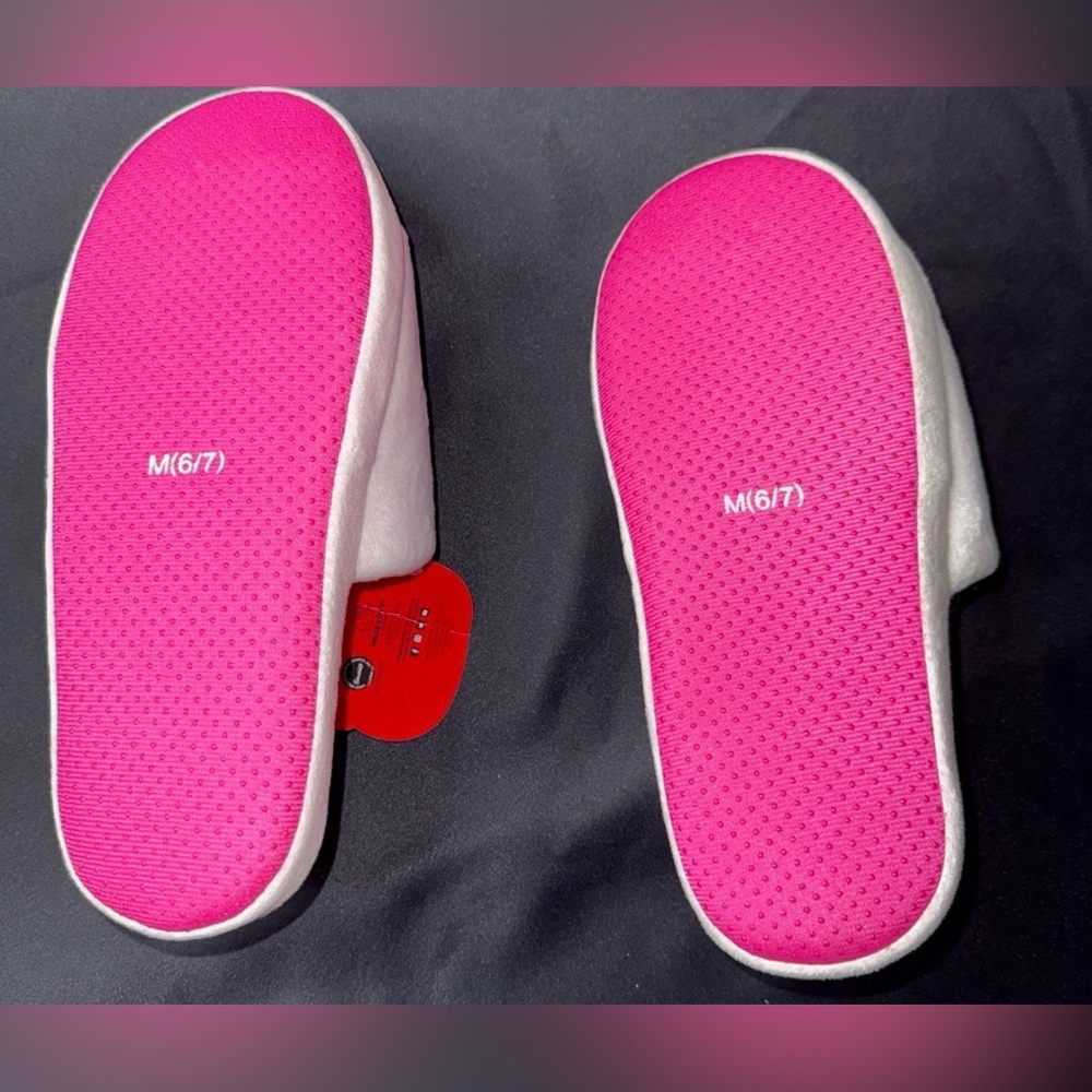 Hello Kitty Women's Slippers - White and Pink - Picture 2 of 2